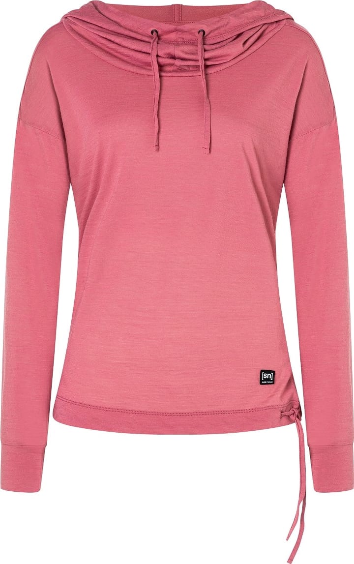 super.natural Women's Funnel Hoodie Mauvewood super.natural