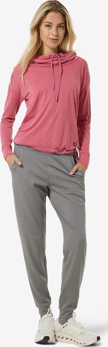 super.natural Women's Funnel Hoodie Mauvewood super.natural