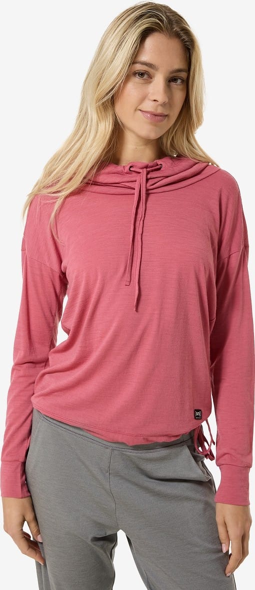 super.natural Women's Funnel Hoodie Mauvewood super.natural