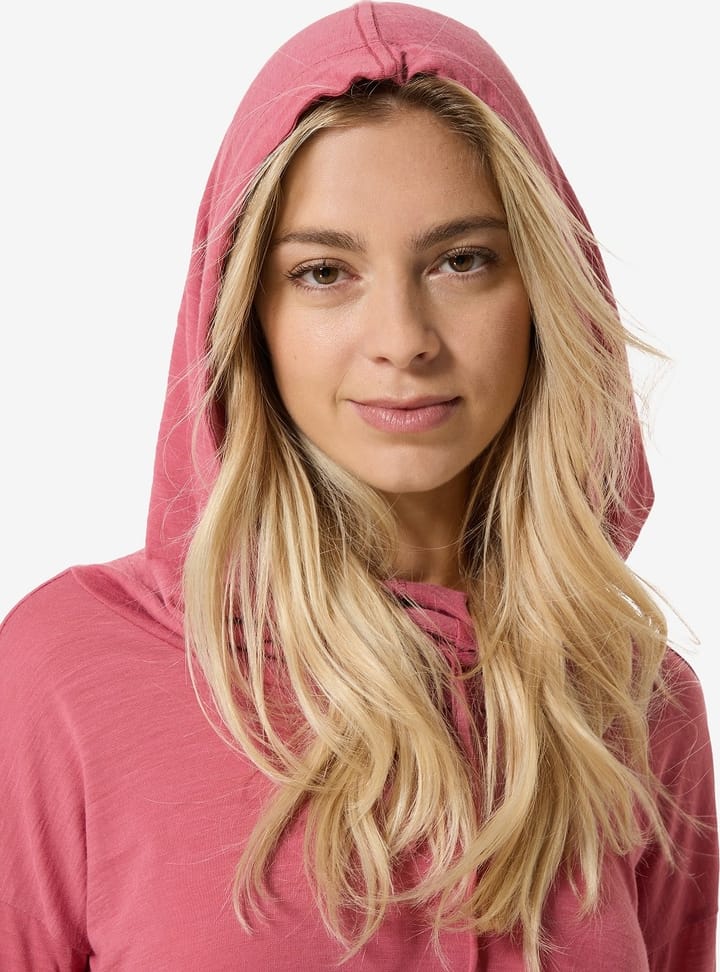 super.natural Women's Funnel Hoodie Mauvewood super.natural