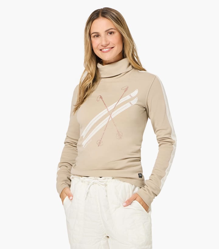 super.natural Women´s Kryssede Ski Roll Neck W. Pepper/f. White/mountain Trail Gl/f. White super.natural