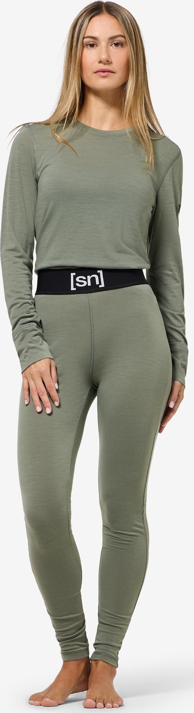 super.natural Women´s Sierra140 Long Sleeve Eucalyptus super.natural