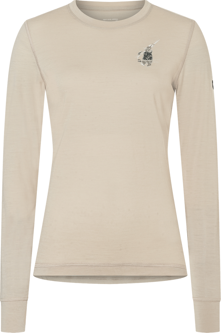 super.natural Women´s Tundra175 Bunny Long Sleeve White Pepper/various super.natural