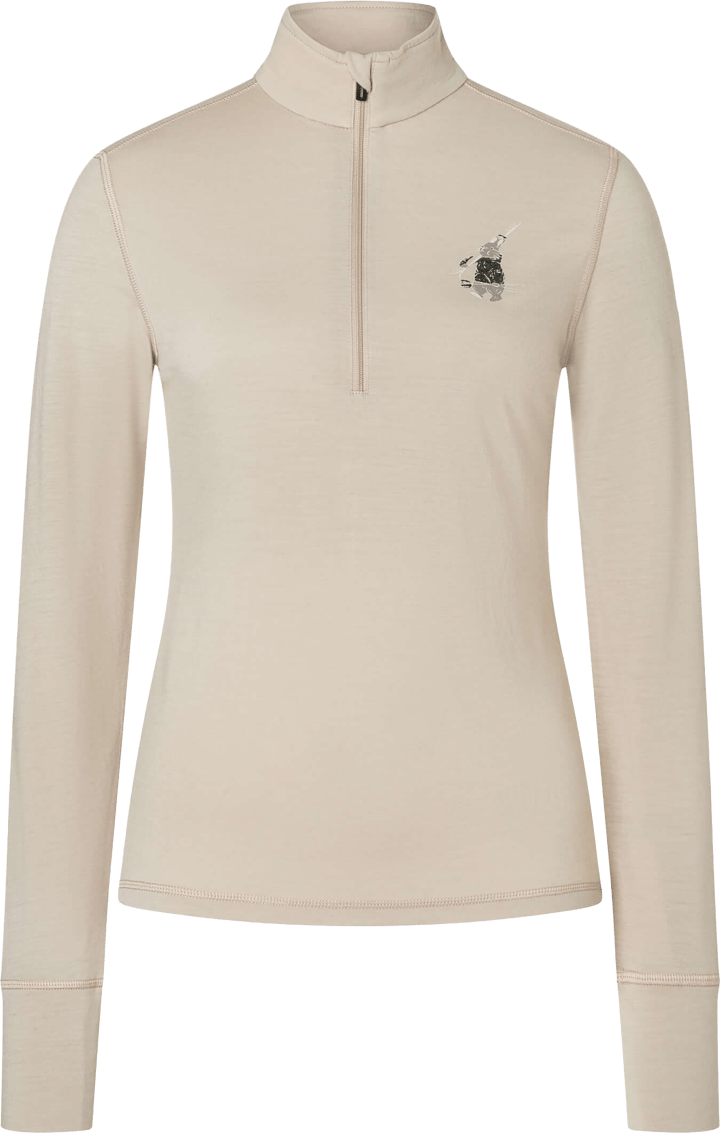 super.natural Women´s Tundra175 Zip 1/4 Bunny White Pepper/various super.natural
