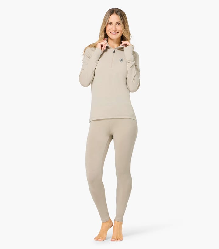 super.natural Women´s Tundra175 Zip 1/4 Bunny White Pepper/various super.natural