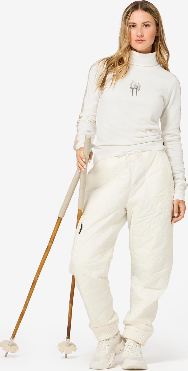 super.natural Women´s Racing Team Roll Neck Fresh White/w. Pepper/various super.natural
