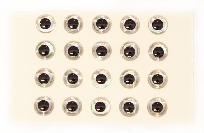 The Fly Co 3d Epoxy Eyes - Holo Silver 20stk The Fly Co The Fly Co 3d Epoxy Eyes - Holo Silver 20stk The Fly Co