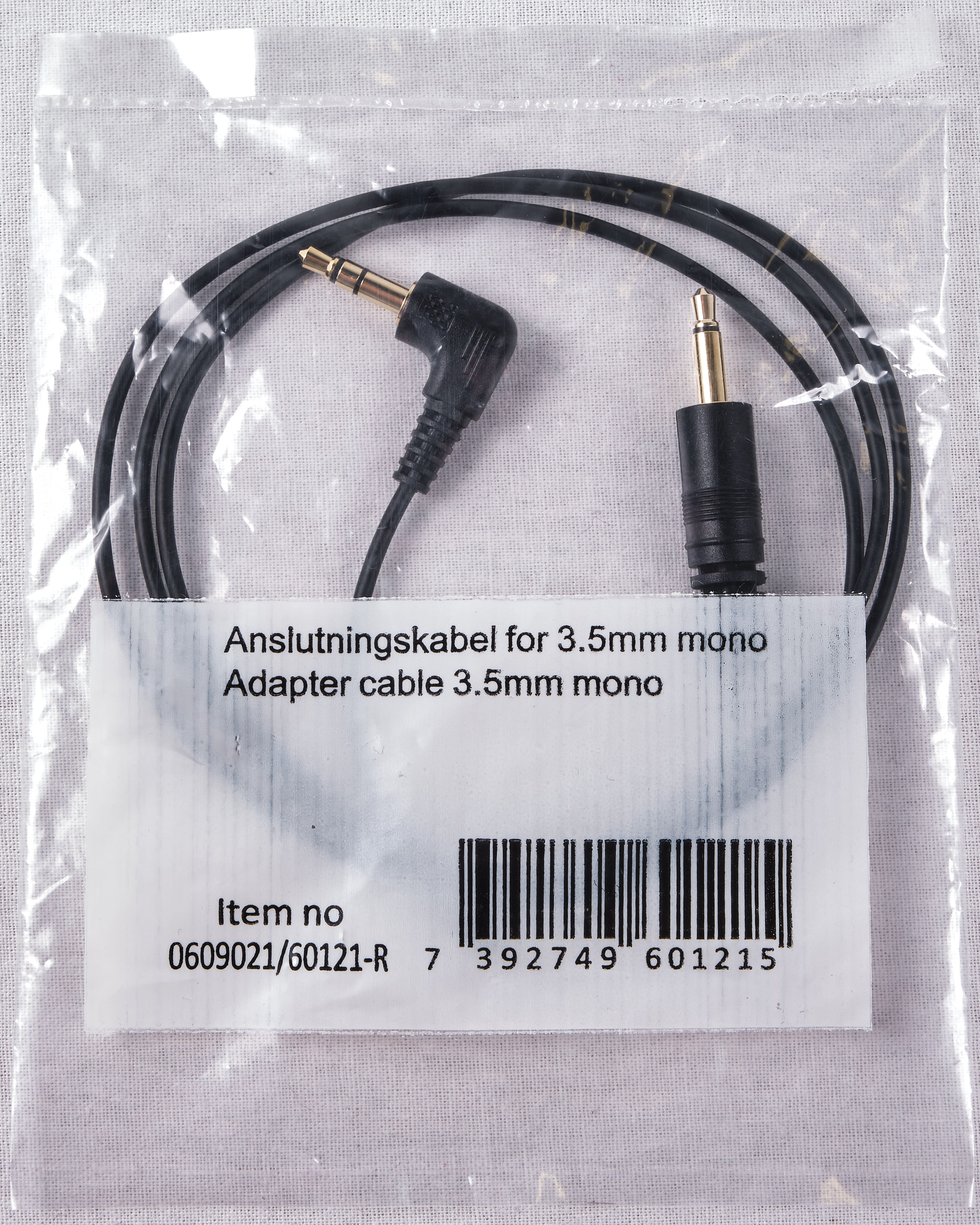 Sordin Sordin Connection cable 3,5mm Black OneSize, Black