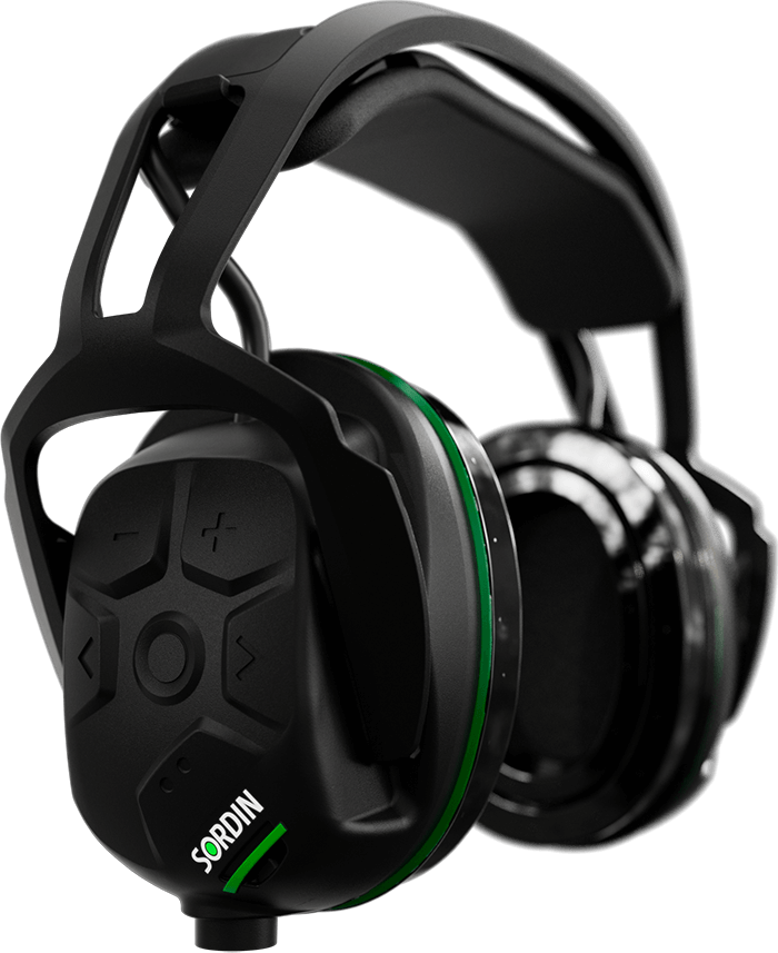 Sordin Sharp Headband With Bluetooth Black Jaktradio OneSize