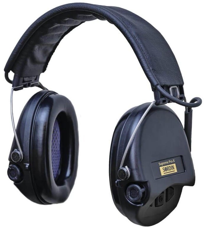 Sordin Supreme Pro X With Leather Ember Black/Black Sordin