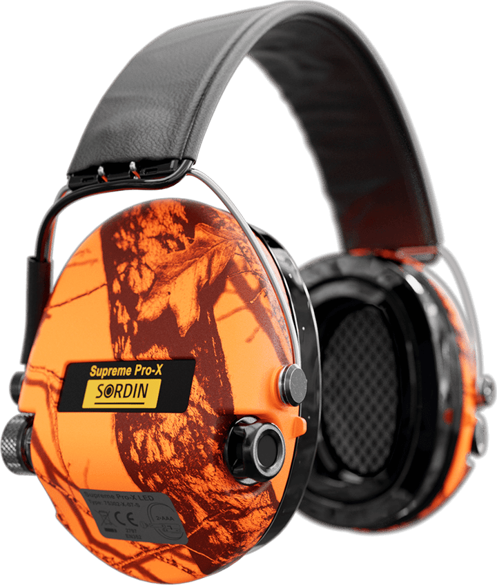 Sordin Sordin Supreme Pro-X Led Blaze Hear2 Hørselsvern Med Led Og Silikonputer Blaze Sordin