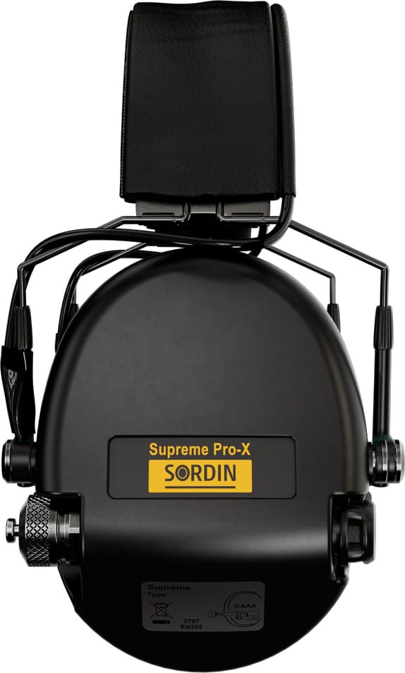 Sordin Supreme Pro-X Slim Leather Hear2 Black Sordin Sordin Supreme Pro-X Slim Leather Hear2 Black Sordin