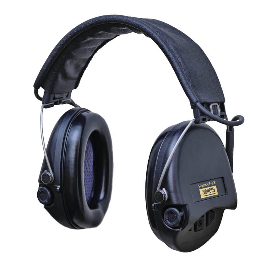 Sordin Supreme Pro X With Leather Ember Black/Black