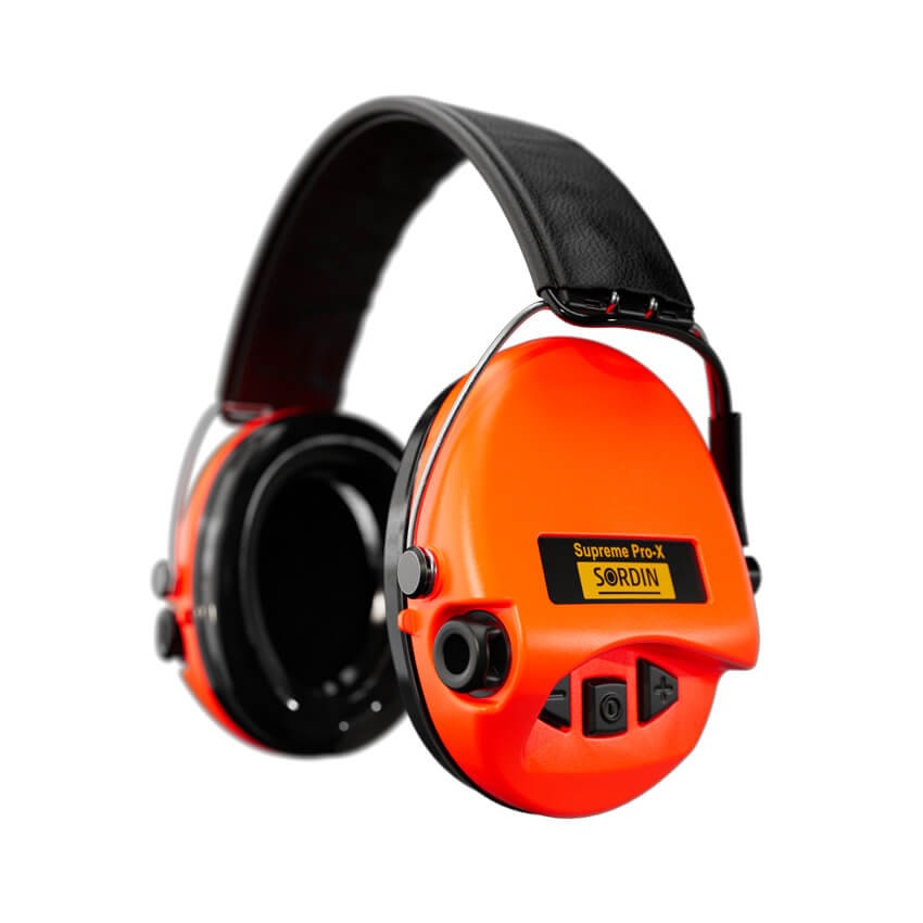 Sordin Supreme Pro X With Leather Ember Orange