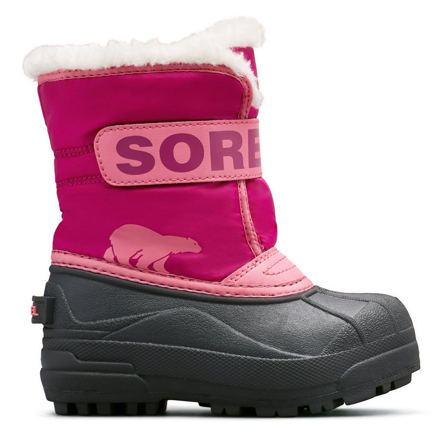 Sorel Kids' Children's Snow Commander Tropic Pink, Deep Blush