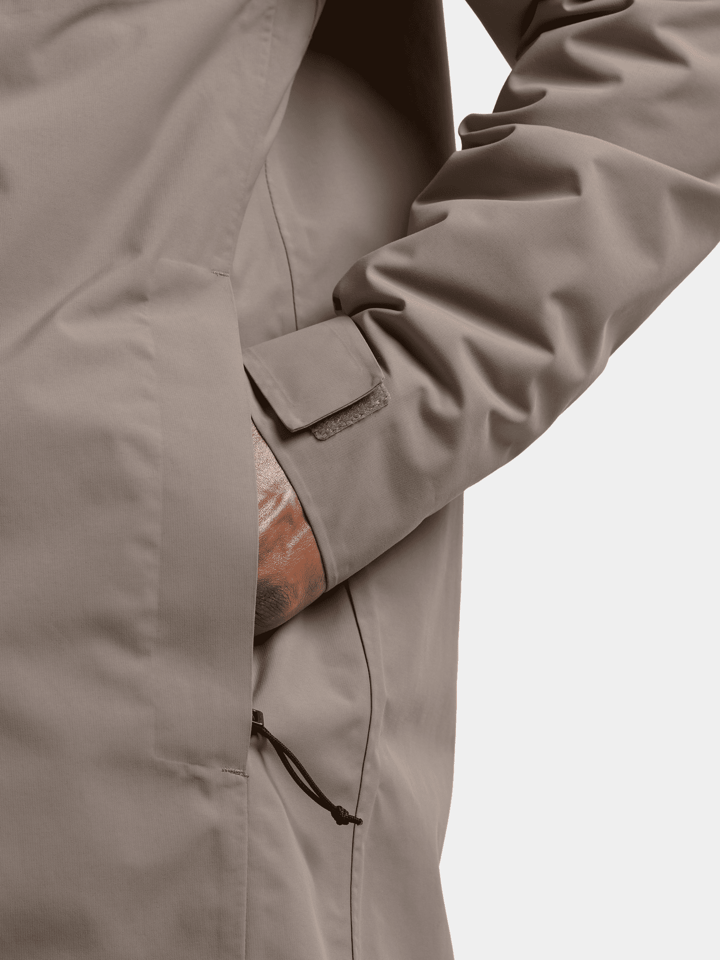 Didriksons Men's Sören Parka Ash Brown Didriksons