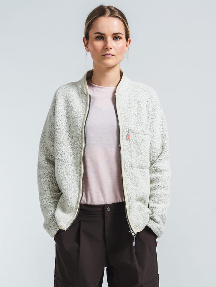 Varg Women's Styrsö Wool Zip Jersey Off White Varg Varg Women's Styrsö Wool Zip Jersey Off White Varg