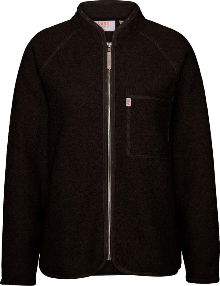 Varg Women's Styrsö Wool Zip Jersey Dark Chocolate Varg