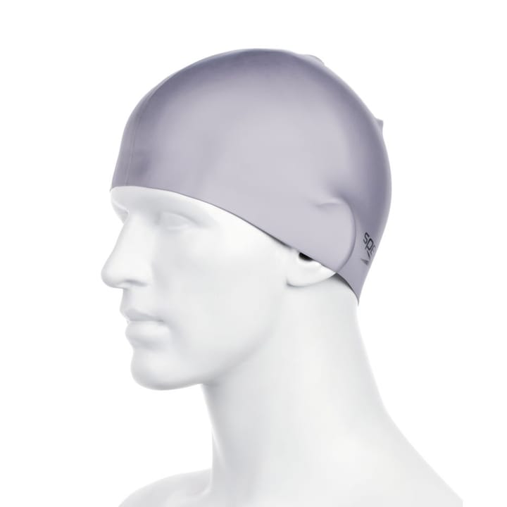 Speedo Plain Moulded Silicone Cap Grey