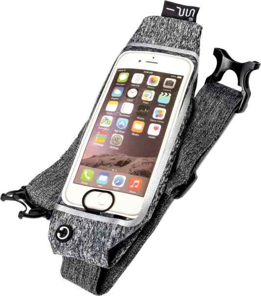 SPIbelt Running Belt with Window Grey/Black