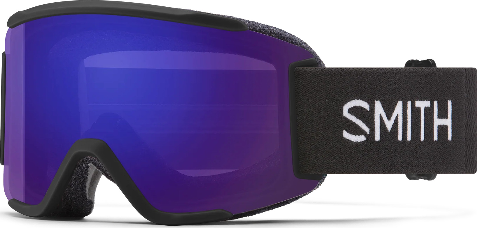 Smith Unisex Squad S Black/ChromaPop Everyday Violet Mirror Skidglasögon BLACK 2021 OneSize