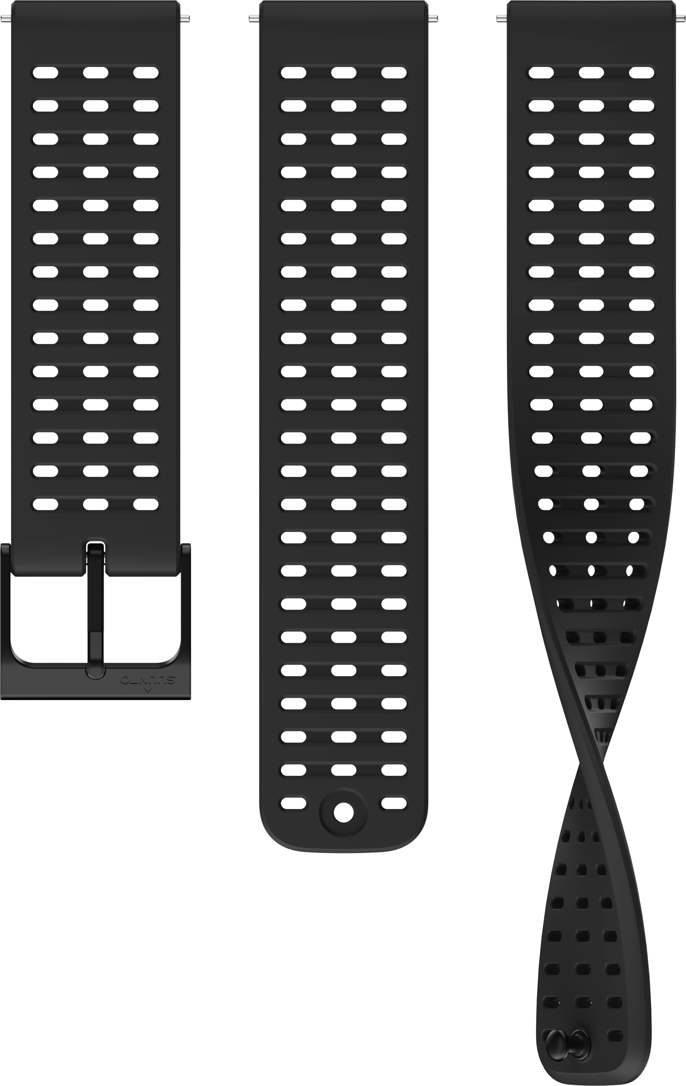 Suunto 22 Ath2 Silicone Strap All Black Elektroniikkatarvikkeet S+M