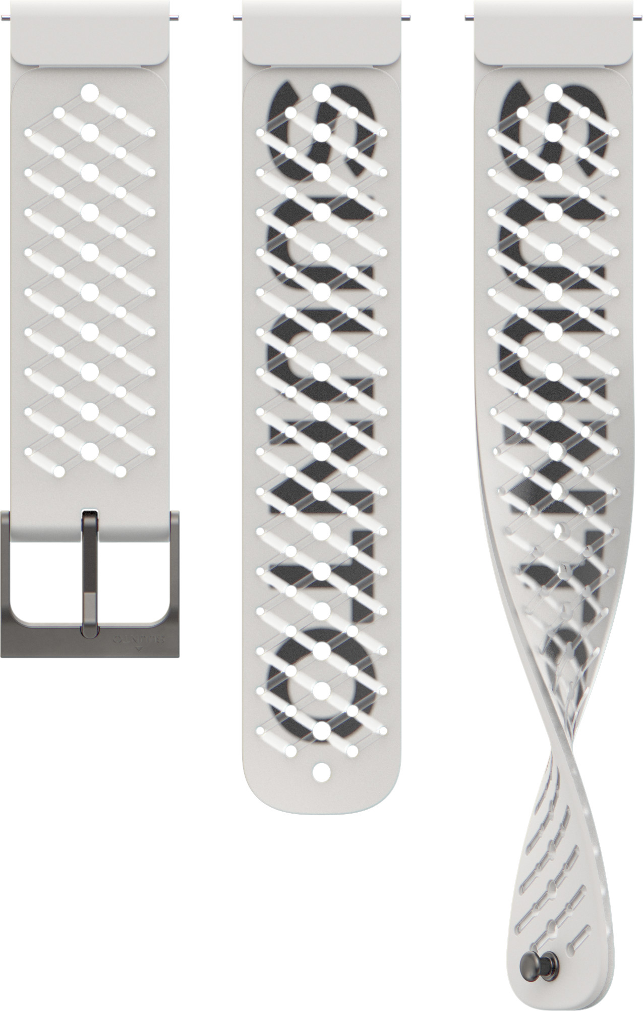 Suunto 22 Ath5 Silicone Strap Pearl White Elektroniikkatarvikkeet S+M