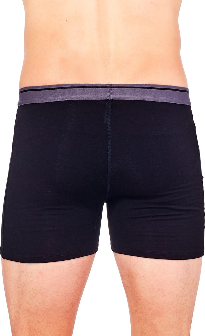 Icebreaker Men's Anatomica Boxers With Fly Black/monsoon Icebreaker