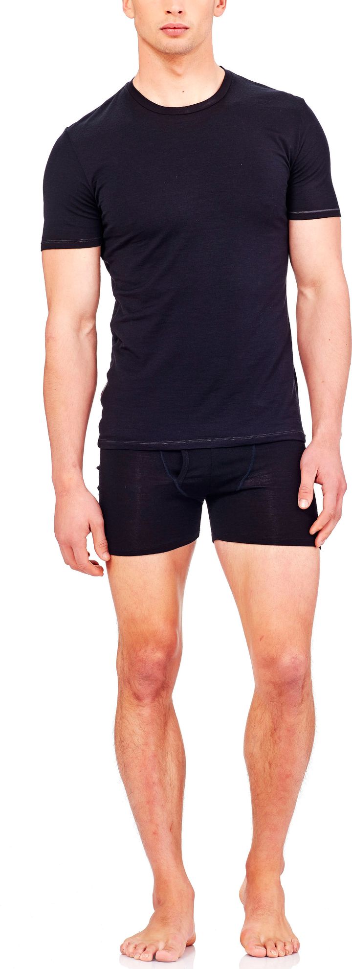 Icebreaker Men's Anatomica Boxers With Fly Black/monsoon Icebreaker