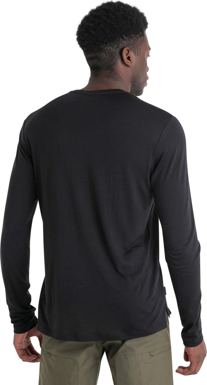 Icebreaker Men's Merino 125 Cool-Lite™ Sphere III Long Sleeve Tee Black Icebreaker