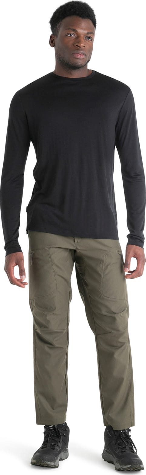 Icebreaker Men's Merino 125 Cool-Lite™ Sphere III Long Sleeve Tee Black Icebreaker