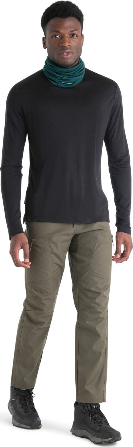 Icebreaker Men's Merino 125 Cool-Lite™ Sphere III Long Sleeve Tee Black Icebreaker