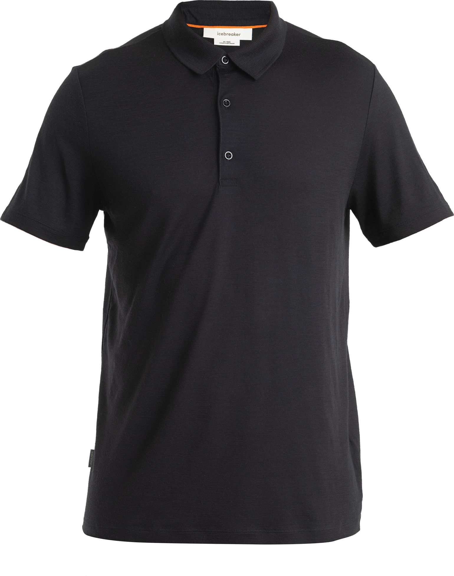 Icebreaker Men's Merino 150 Tech Lite III Short Sleeve Polo Black