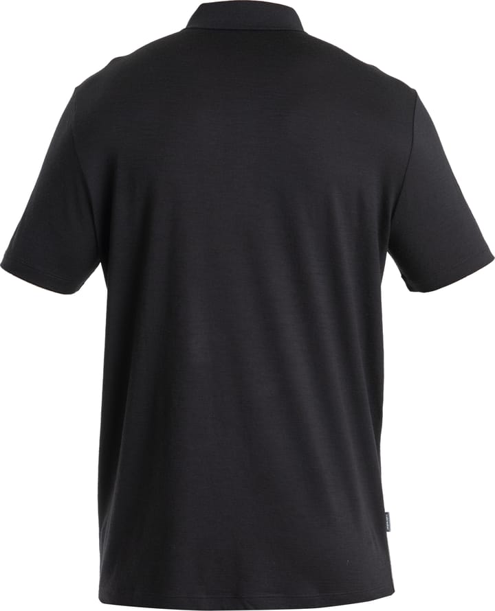 Icebreaker Men's Merino 150 Tech Lite III Short Sleeve Polo Black Icebreaker