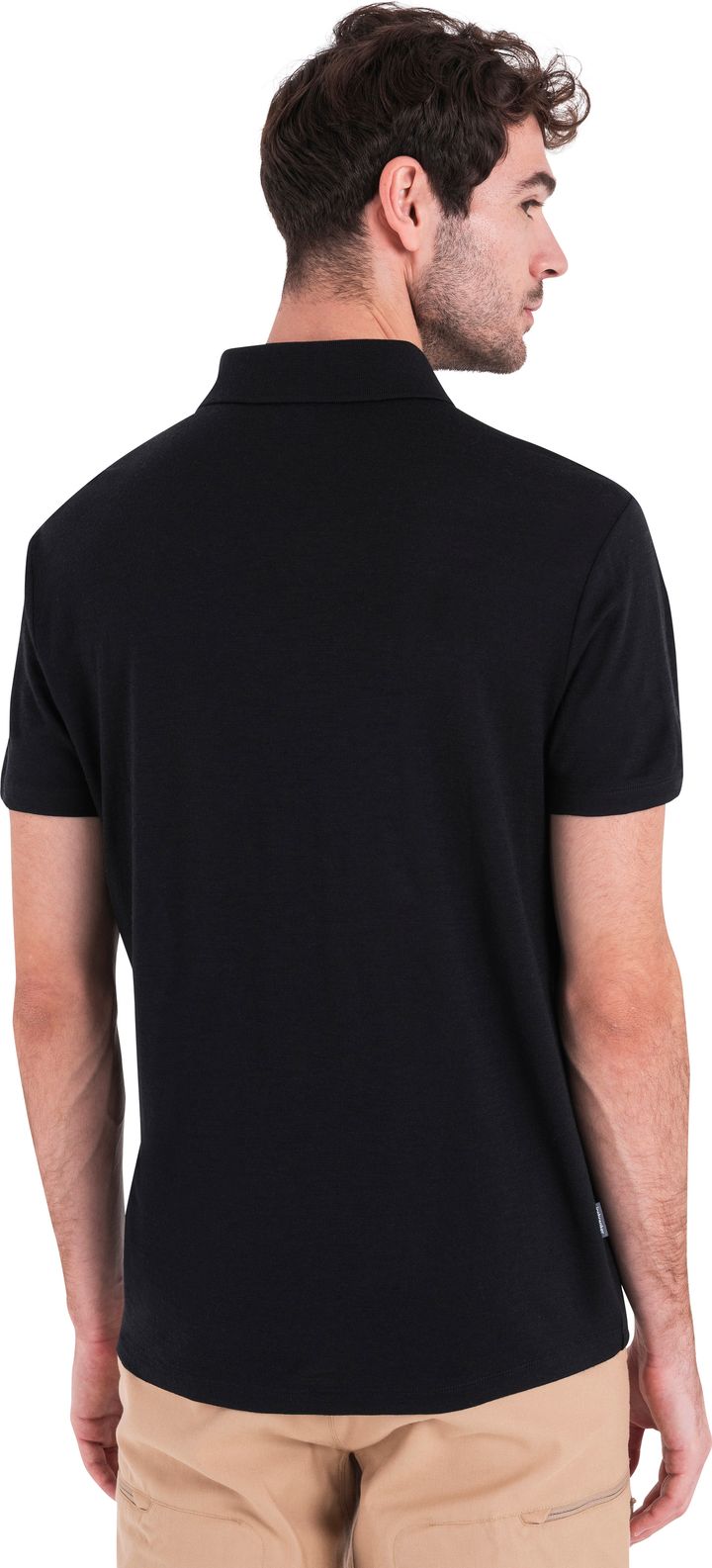 Icebreaker Men's Merino 150 Tech Lite III Short Sleeve Polo Black Icebreaker