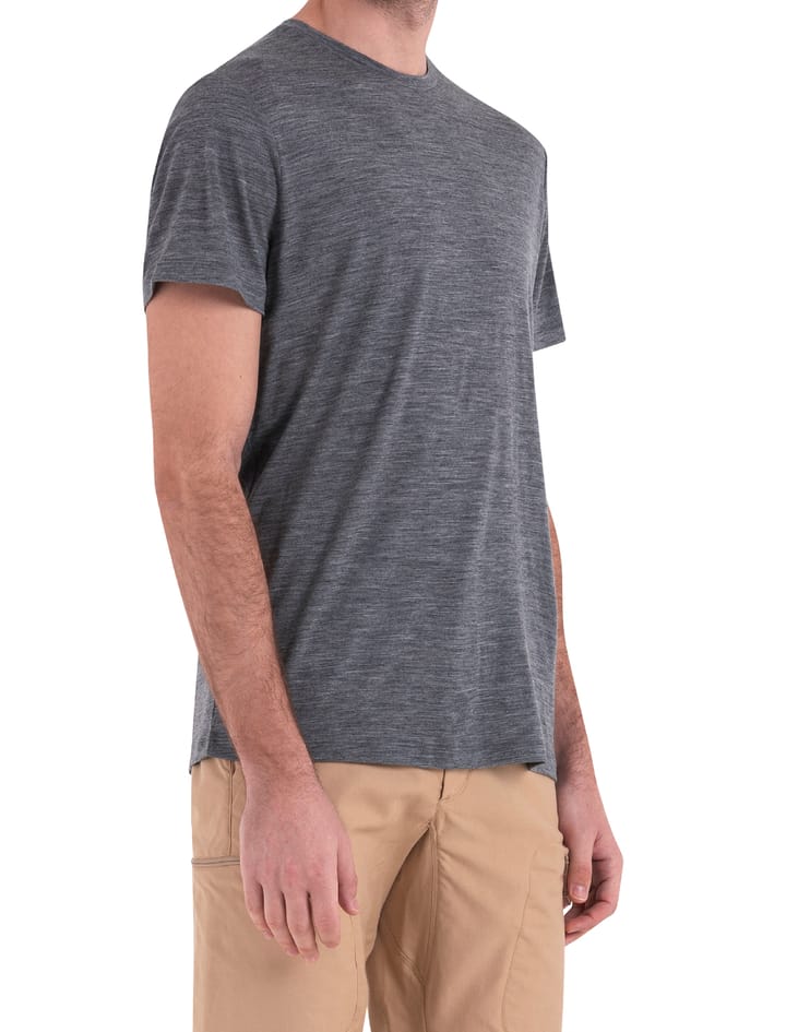 Icebreaker Men Merino 150 Tech Lite Iii Ss Tee Gritstone Heather Icebreaker