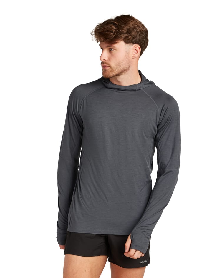 Icebreaker Men 150 Merinofine™ Ace Ls Hoodie Upf Black Icebreaker