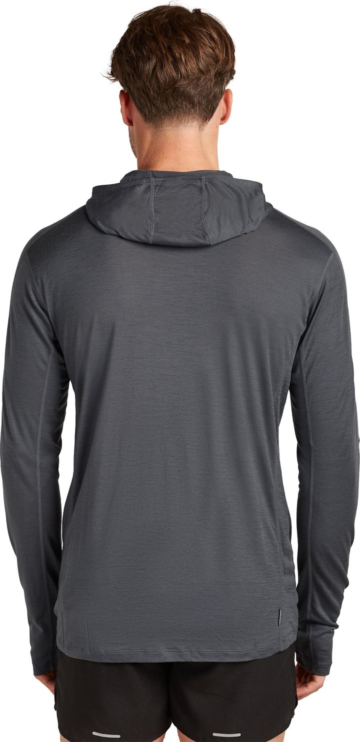 Icebreaker Men's 150 Merinofine™ Ace Ls Hoodie Upf Black Icebreaker