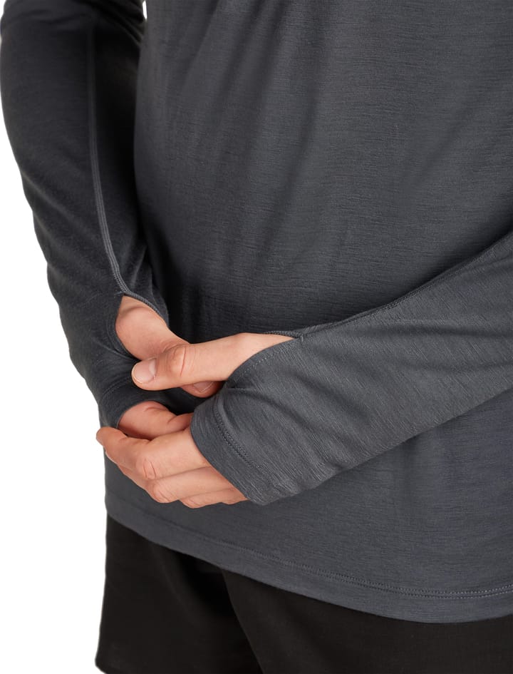 Icebreaker Men's 150 Merinofine™ Ace Ls Hoodie Upf Black Icebreaker