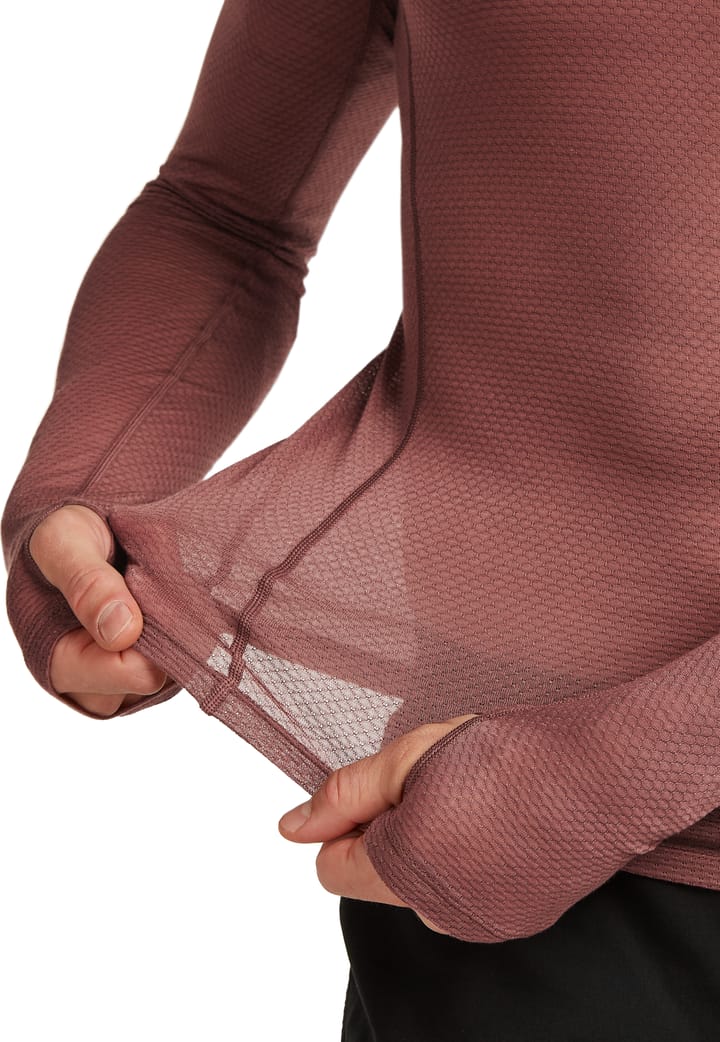 Icebreaker Men's Merino 75 Cool-Lite Featherlight Longleeve Crewe Carob Icebreaker