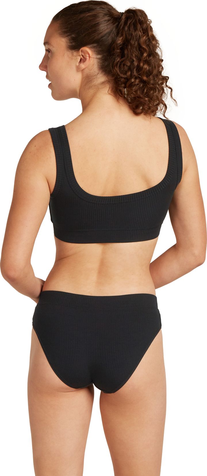 Icebreaker Women's Merino Rib Lotus Bra Black Icebreaker