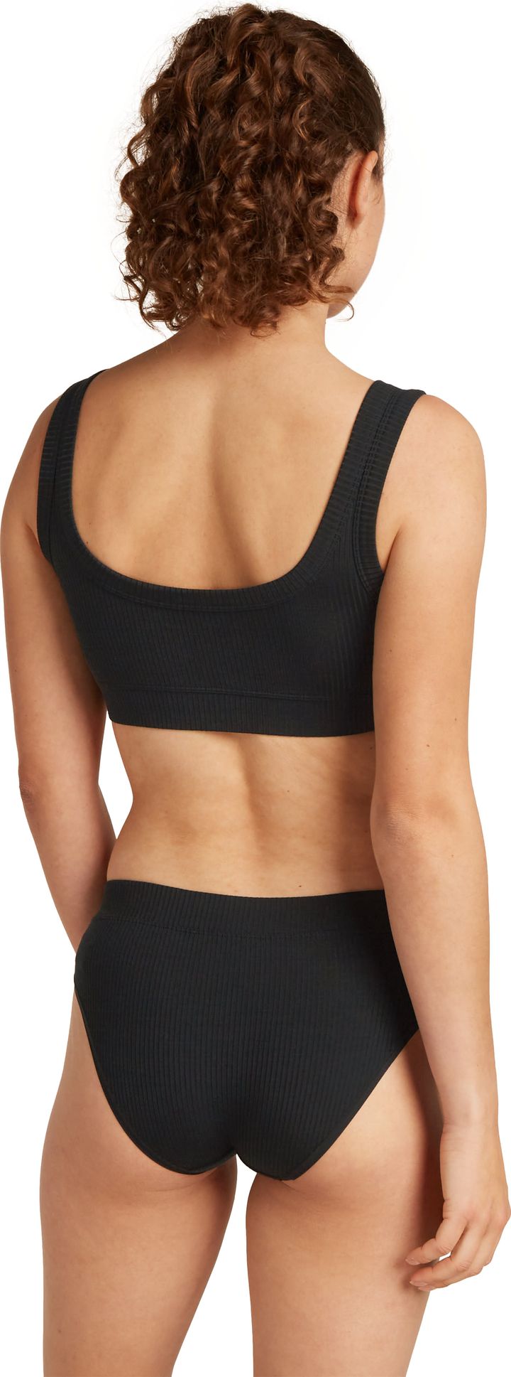 Icebreaker Women's Merino Rib Lotus Hipster Black Icebreaker