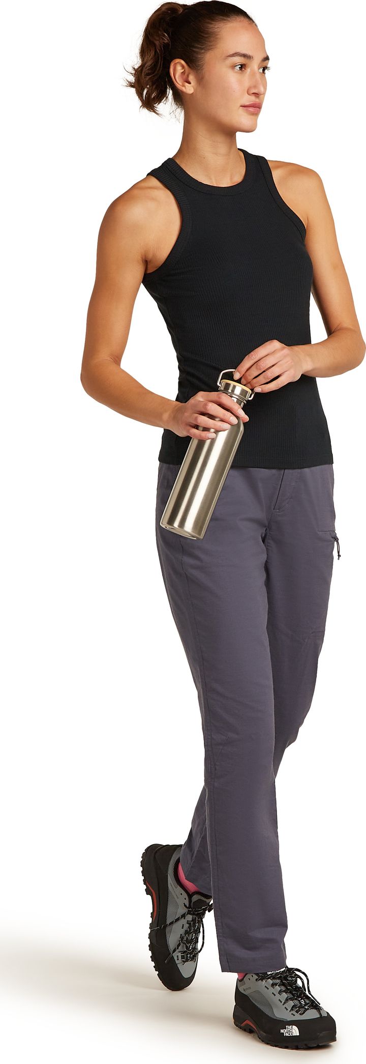 Icebreaker Women's Merino Rib Lotus Tank Black Icebreaker