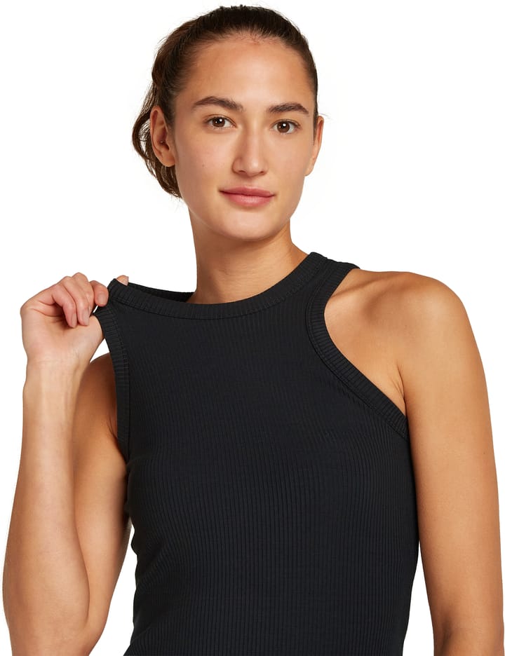 Icebreaker Women's Merino Rib Lotus Tank Black Icebreaker