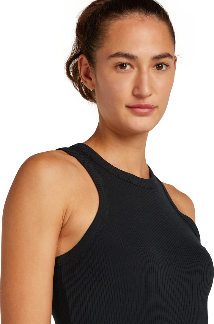Icebreaker Women's Merino Rib Lotus Tank Black Icebreaker