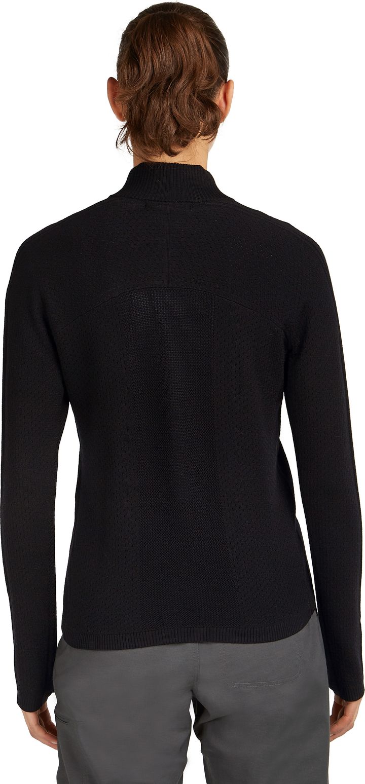 Icebreaker Women's Icebreaker Anniversary Original Longsleeve Half Zip Black Icebreaker