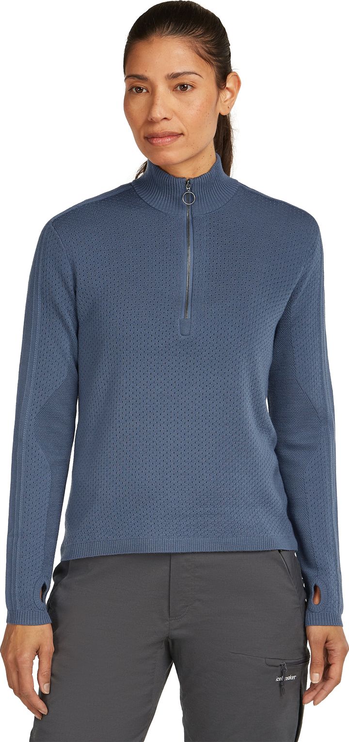 Icebreaker Women's Icebreaker Anniversary Original Longsleeve Half Zip Dawn Icebreaker Icebreaker Women's Icebreaker Anniversary Original Longsleeve Half Zip Dawn Icebreaker