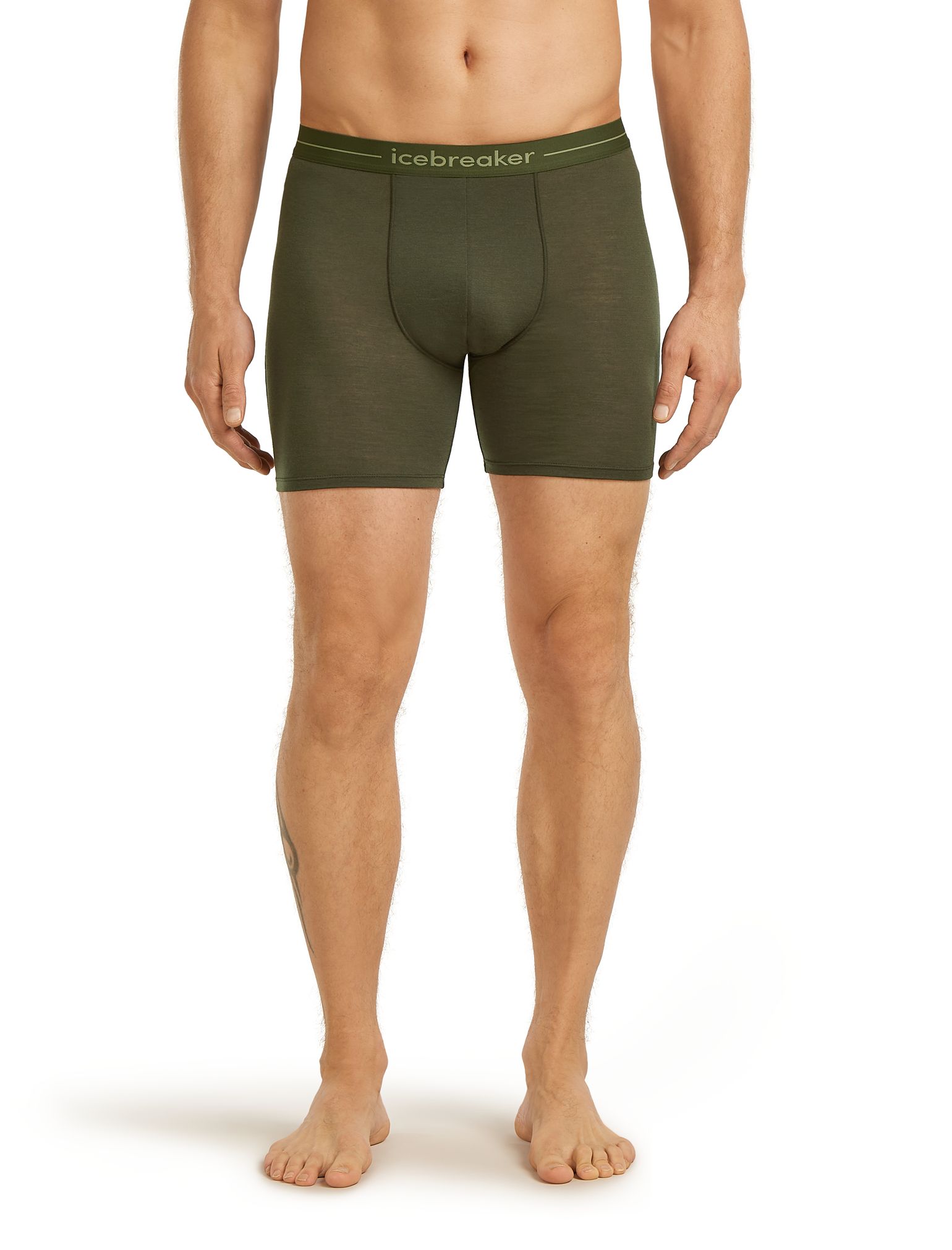 Icebreaker Men's Anatomica Long Boxers Dk Loden