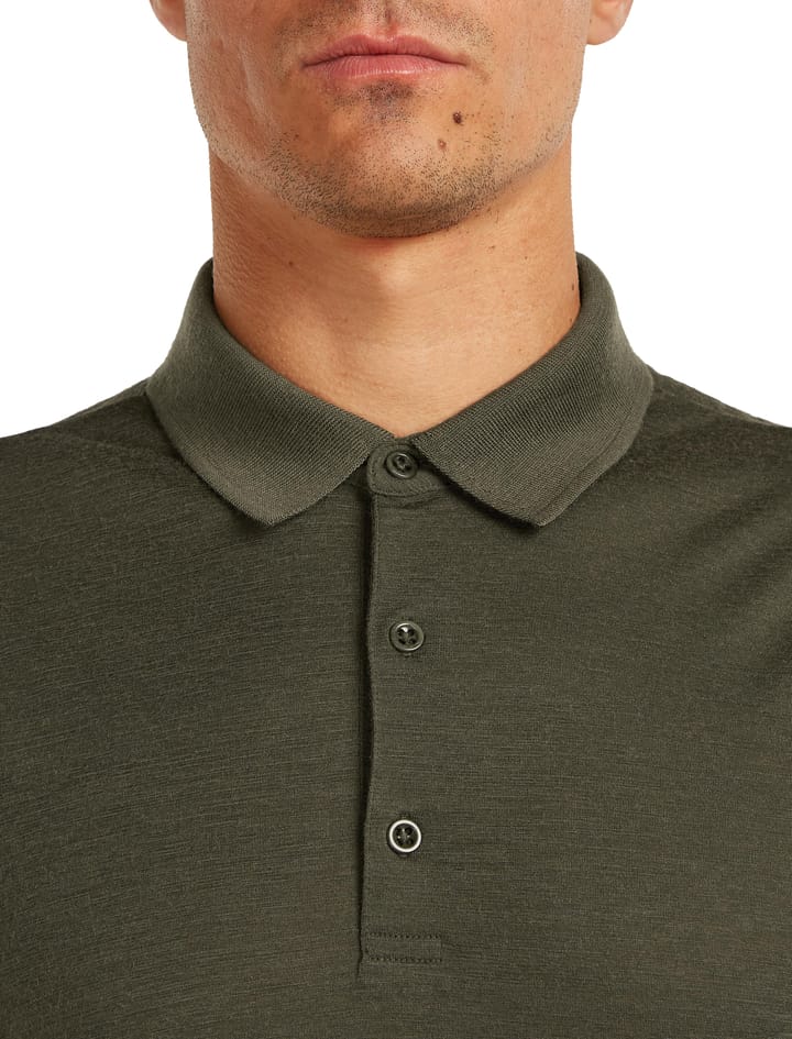 Icebreaker Men's Merino 150 Tech Lite III Short Sleeve Polo Dk Loden Icebreaker