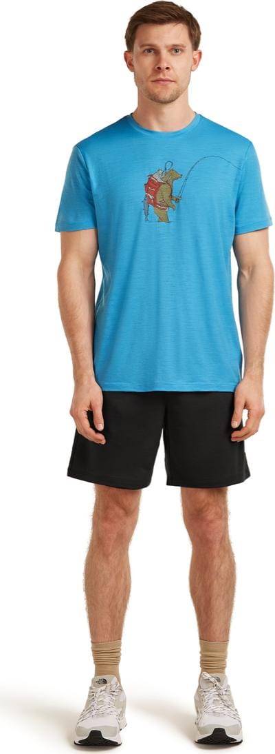 Icebreaker Men's Merino 150 Tech Lite Ss Tee Bear Catch Arctic Icebreaker